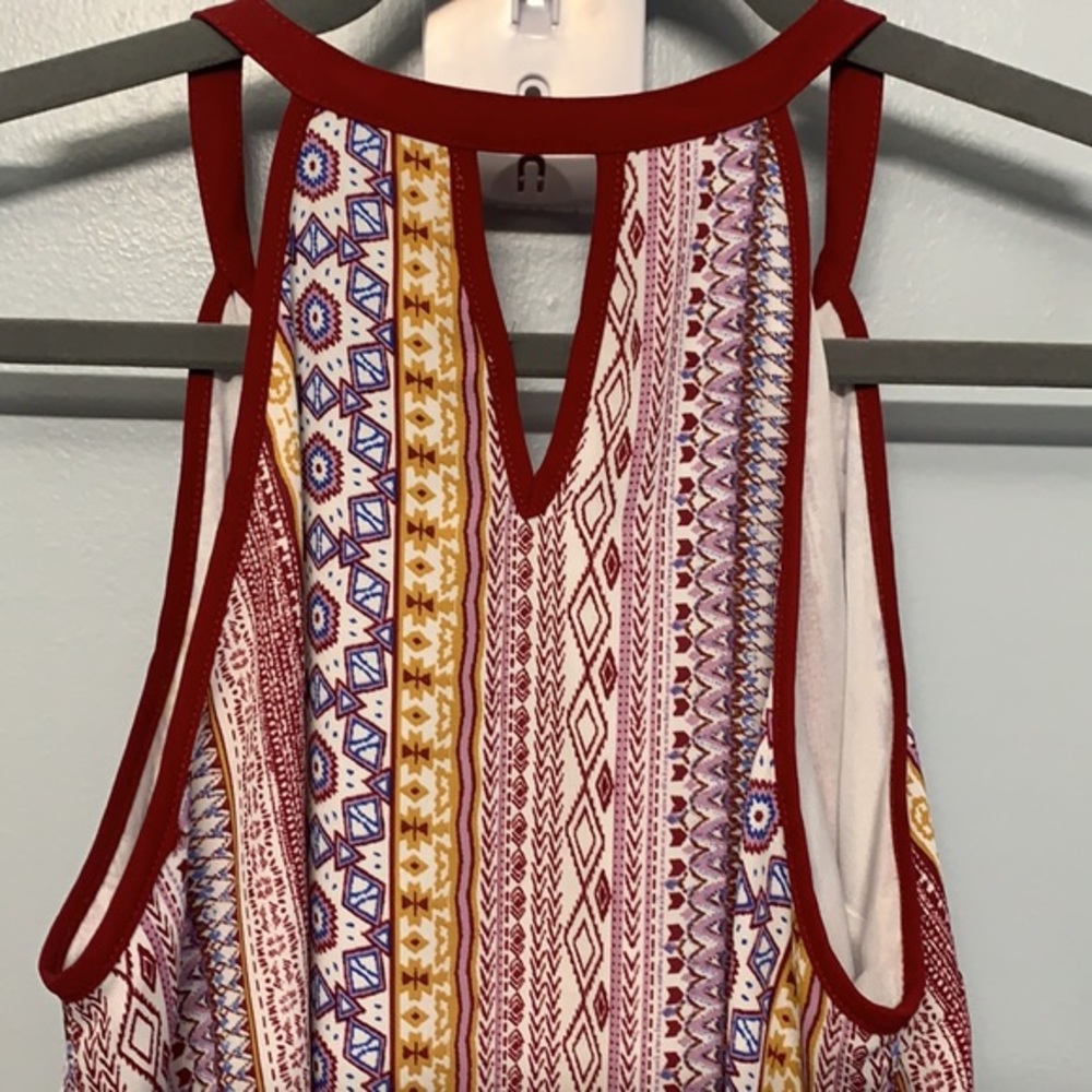Pink Rose Aztec Patterned Dress - Picture 8 of 9
